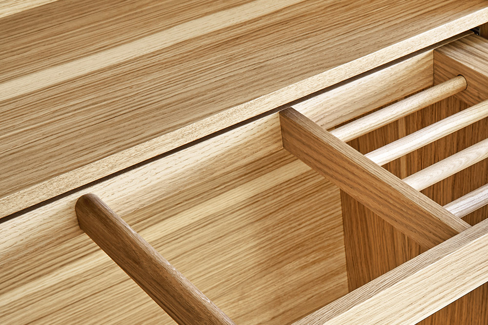 Close up of timber furniture details